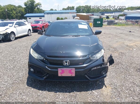 2HGFC1E50JH701535 2018 HONDA CIVIC Black Widok wnętrza z tyłu