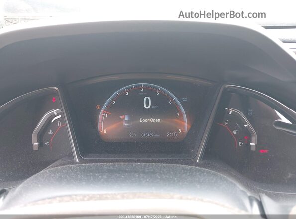 2HGFC1E50JH708761 2018 HONDA CIVIC Gray უკანა სავარძლების ხედი