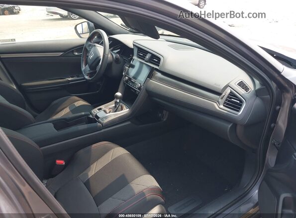 2HGFC1E50JH708761 2018 HONDA CIVIC Gray წინა სალონის ხედი