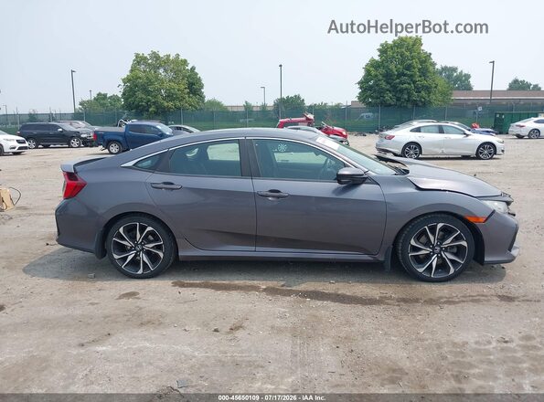 2HGFC1E50JH708761 2018 HONDA CIVIC Gray ხელსაწყოთა პანელის ხედი