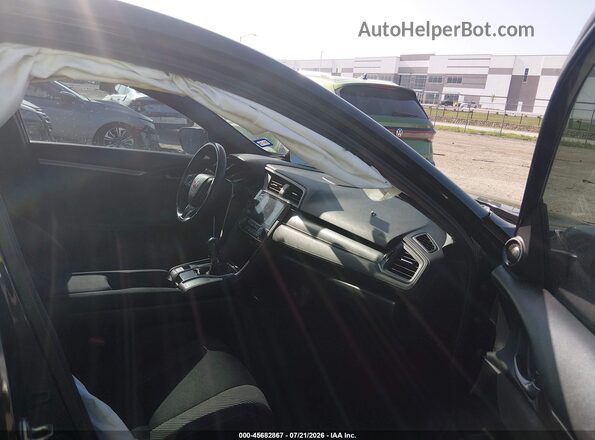 2HGFC1E50KH705358 2019 HONDA CIVIC Black Widok wnętrza z przodu