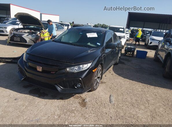 2HGFC1E50KH705358 2019 HONDA CIVIC Black Przód lewy