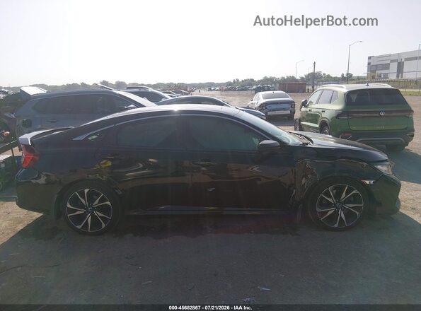 2HGFC1E50KH705358 2019 HONDA CIVIC Black Widok wnętrza z tyłu