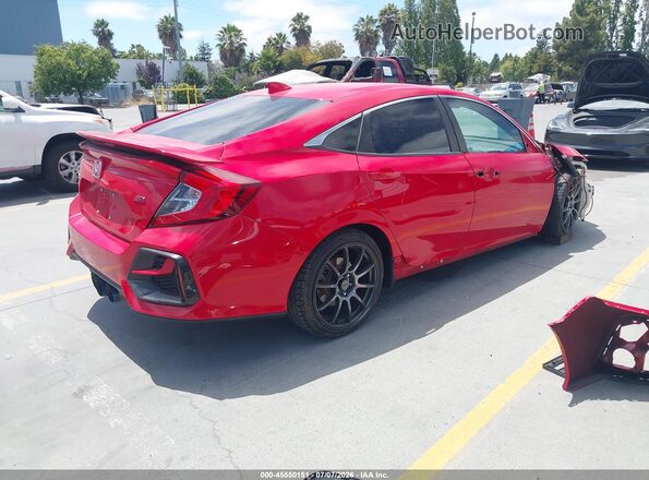2HGFC1E50LH706690 2020 HONDA CIVIC Red Tył prawy