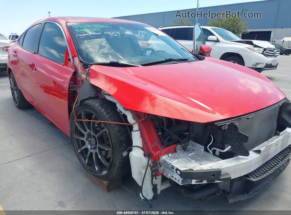 2HGFC1E50LH706690 2020 HONDA CIVIC Red Widok z przodu