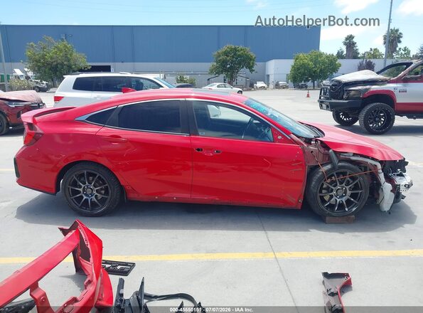 2HGFC1E50LH706690 2020 HONDA CIVIC Red Widok wnętrza 360 stopni
