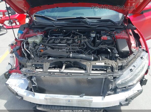 2HGFC1E50LH706690 2020 HONDA CIVIC Red Widok z tyłu