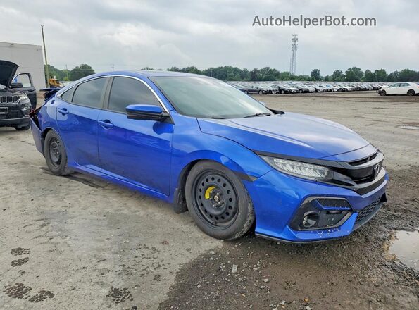 2HGFC1E50LH709489 2020 HONDA CIVIC Blue Передня права чверть