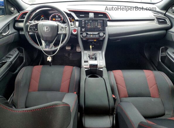 2HGFC1E50LH709489 2020 HONDA CIVIC Blue Вид панелі приладів