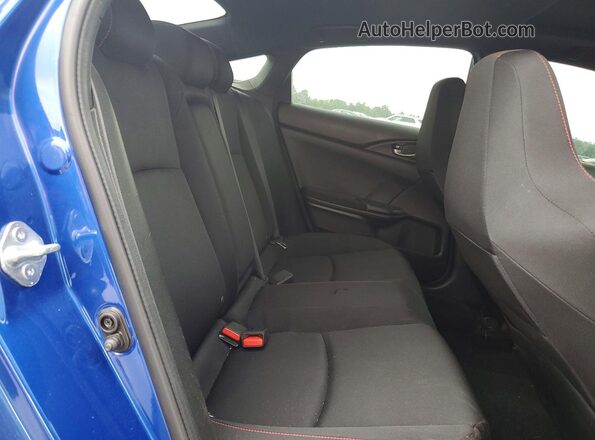 2HGFC1E50LH709489 2020 HONDA CIVIC Blue Вид задніх сидінь