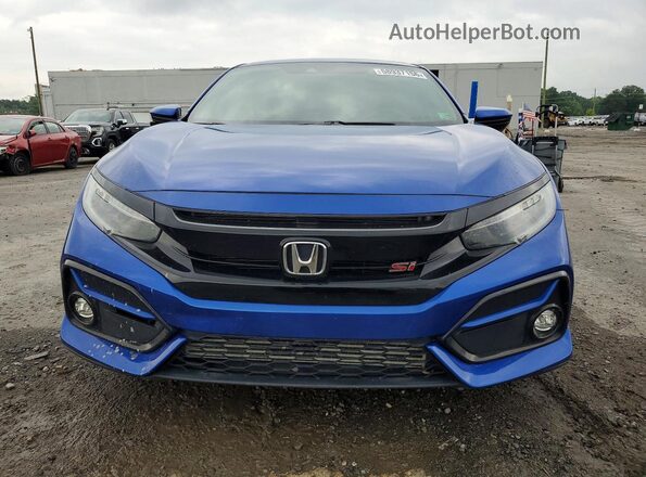 2HGFC1E50LH709489 2020 HONDA CIVIC Blue Вид спереду
