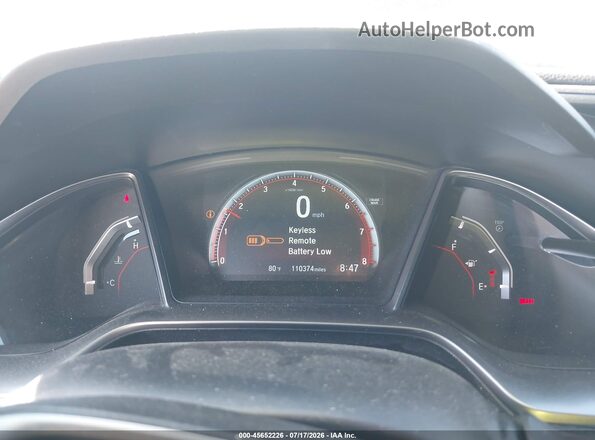 2HGFC1E52JH701911 2018 HONDA CIVIC White Вид задніх сидінь