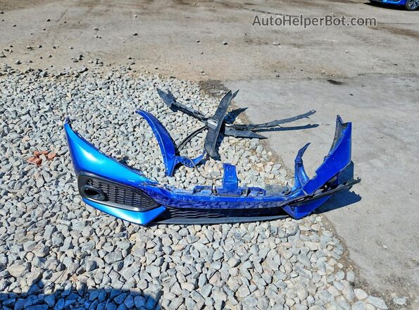 2HGFC1E52JH704713 2018 HONDA CIVIC Blue ძრავის განყოფილების ხედი