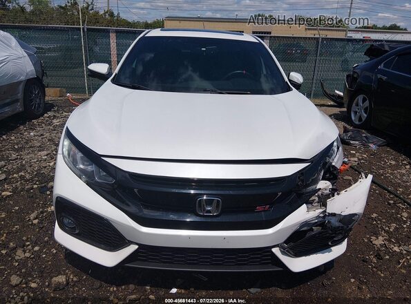 2HGFC1E52KH700338 2019 HONDA CIVIC White Instrument cluster view