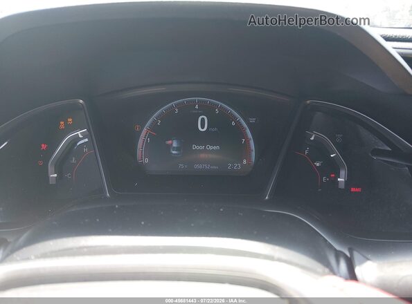 2HGFC1E52KH700338 2019 HONDA CIVIC White Rear seats view