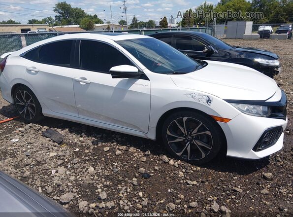 2HGFC1E52KH700338 2019 HONDA CIVIC White Rear interior view