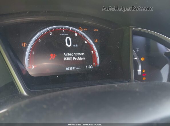 2HGFC1E52LH706562 2020 HONDA CIVIC Gray Widok tylnych siedzeń