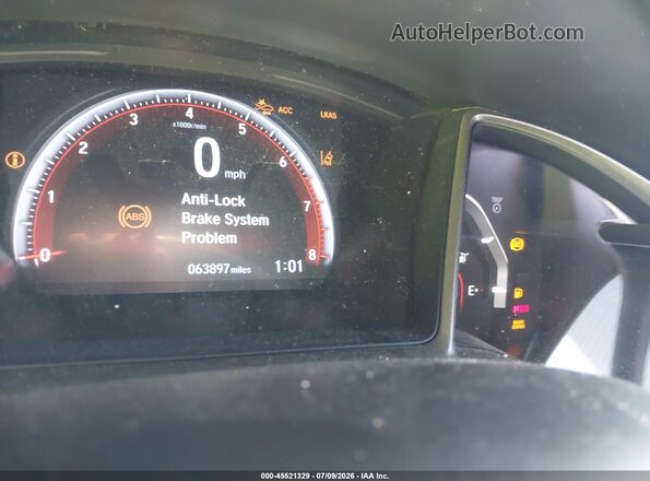 2HGFC1E52LH706562 2020 HONDA CIVIC Gray Widok wnętrza 360 stopni