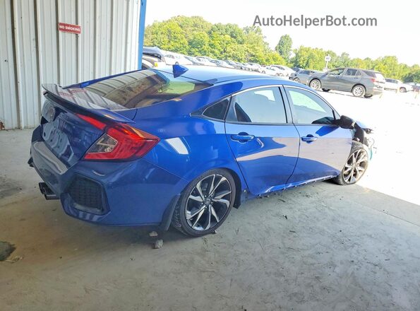 2HGFC1E53JH703764 2018 HONDA CIVIC Blue Հետևի աջ