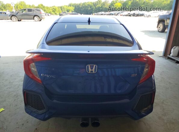 2HGFC1E53JH703764 2018 HONDA CIVIC Blue Հետևի տեսք