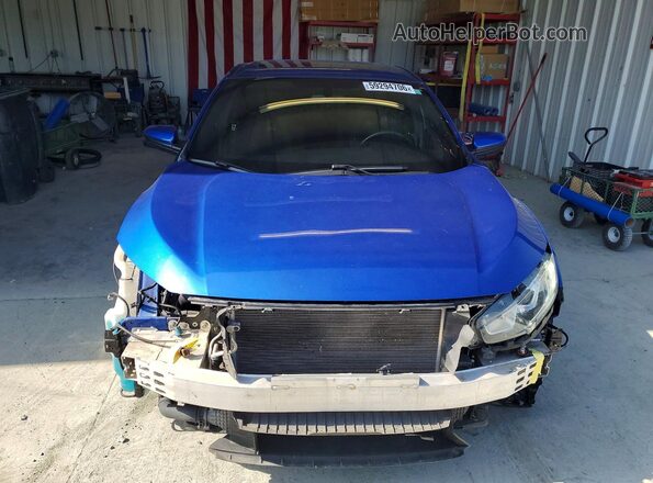 2HGFC1E53JH703764 2018 HONDA CIVIC Blue Դիմացի տեսք
