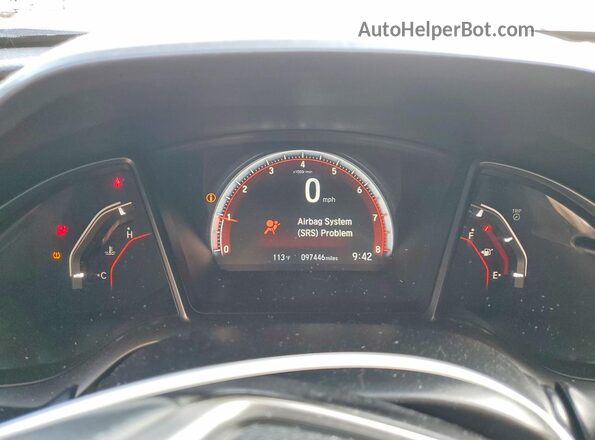 2HGFC1E53JH703764 2018 HONDA CIVIC Blue Սարքավորումների վահանակի տեսք
