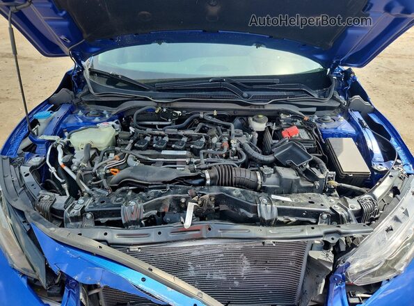 2HGFC1E53LH706179 2020 HONDA CIVIC Blue უკანა სალონის ხედი
