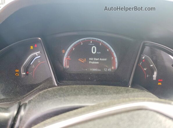 2HGFC1E54JH705023 2018 HONDA CIVIC Silver Սարքավորումների վահանակի տեսք