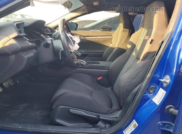 2HGFC1E54JH705734 2018 HONDA CIVIC Синий Вид салона спереди