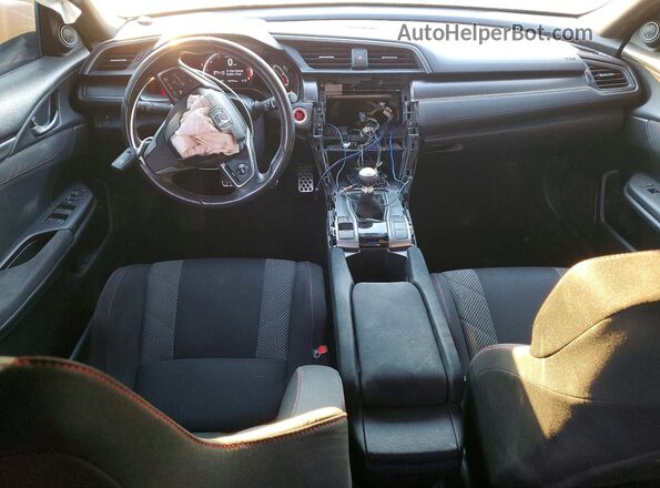 2HGFC1E54JH705734 2018 HONDA CIVIC Синий Вид панели приборов