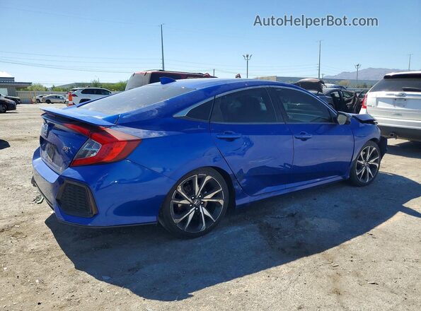 2HGFC1E54JH705734 2018 HONDA CIVIC Синий Задняя правая четверть
