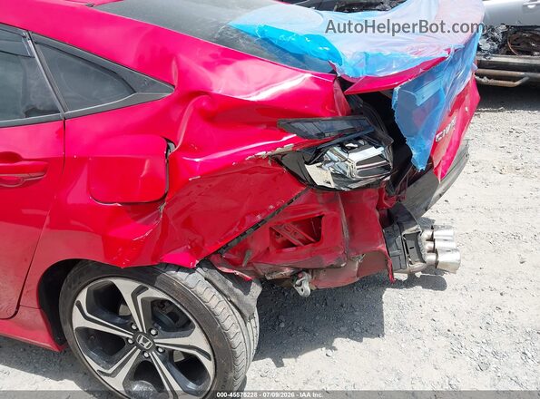 2HGFC1E54JH706169 2018 HONDA CIVIC Red Front view
