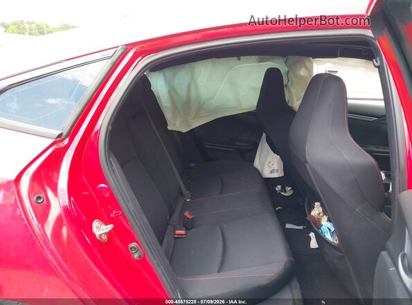 2HGFC1E54JH706169 2018 HONDA CIVIC Red VIN sticker view