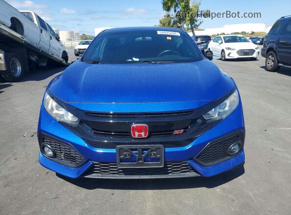 2HGFC1E54JH708200 2018 HONDA CIVIC Blue Вид спереду