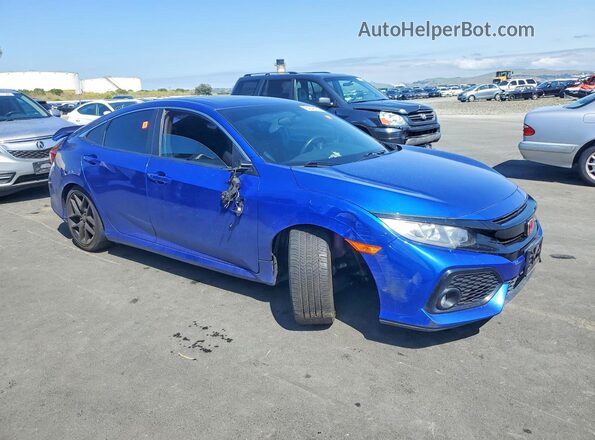 2HGFC1E54JH708200 2018 HONDA CIVIC Blue Передня права чверть