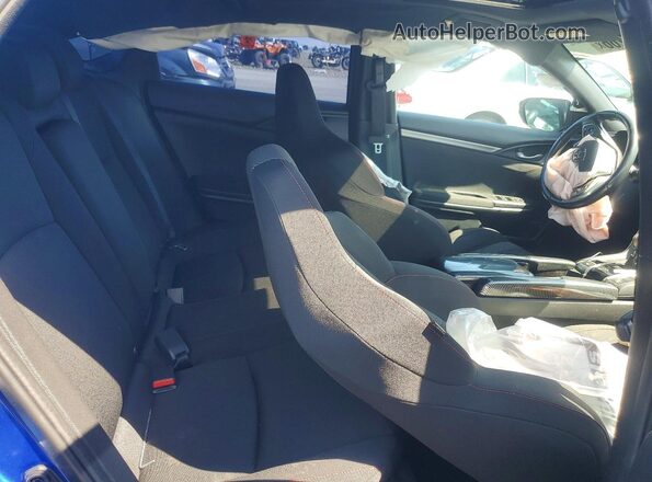 2HGFC1E54JH708200 2018 HONDA CIVIC Blue Вид задніх сидінь