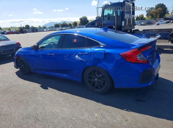2HGFC1E54JH708200 2018 HONDA CIVIC Blue Задня ліва чверть