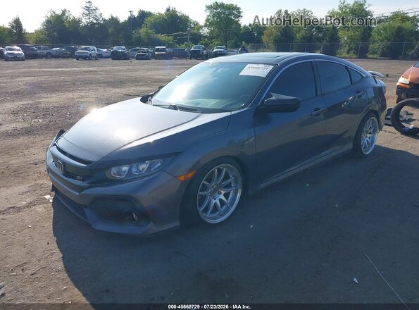 2HGFC1E54KH708179 2019 HONDA CIVIC Gray Передня ліва чверть