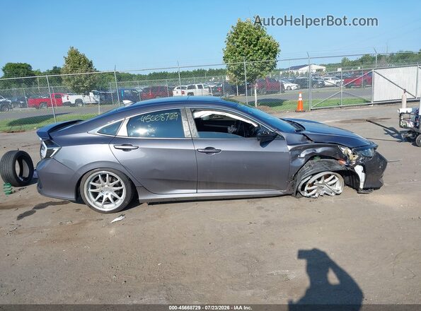 2HGFC1E54KH708179 2019 HONDA CIVIC Gray Вид задньої частини салону