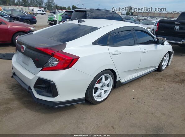 2HGFC1E54LH707633 2020 HONDA CIVIC White Trasero derecho