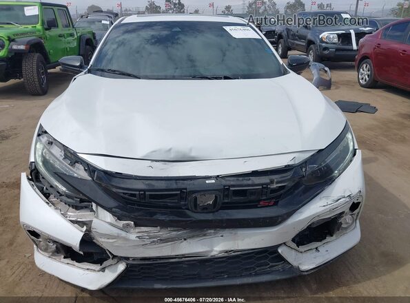 2HGFC1E54LH707633 2020 HONDA CIVIC White Vista del cuadro de instrumentos