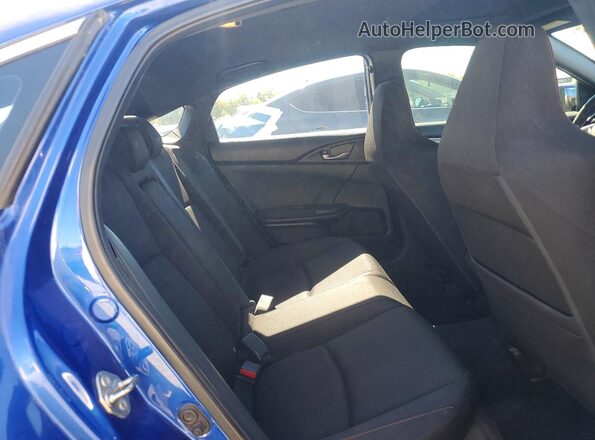 2HGFC1E55JH702194 2018 HONDA CIVIC Blue Вид задніх сидінь