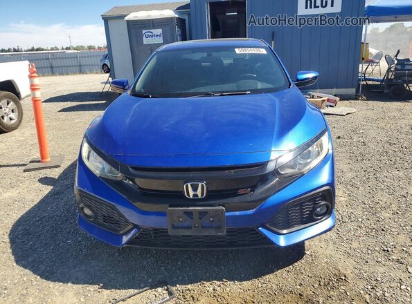 2HGFC1E55JH702194 2018 HONDA CIVIC Blue Вид спереду