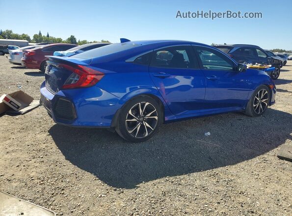 2HGFC1E55JH702194 2018 HONDA CIVIC Blue Задня права чверть
