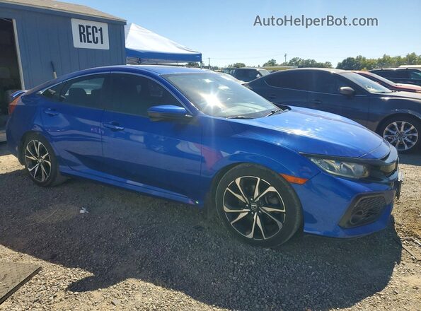 2HGFC1E55JH702194 2018 HONDA CIVIC Blue Передня права чверть