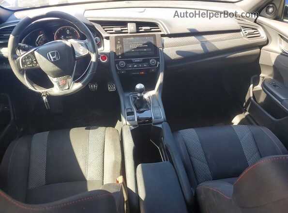 2HGFC1E55JH702194 2018 HONDA CIVIC Blue Вид панелі приладів