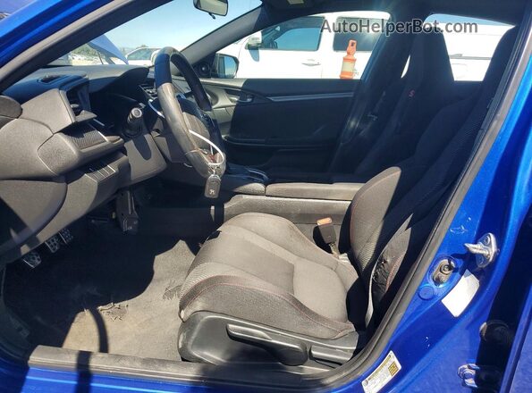 2HGFC1E55JH702194 2018 HONDA CIVIC Blue Вид салону спереду