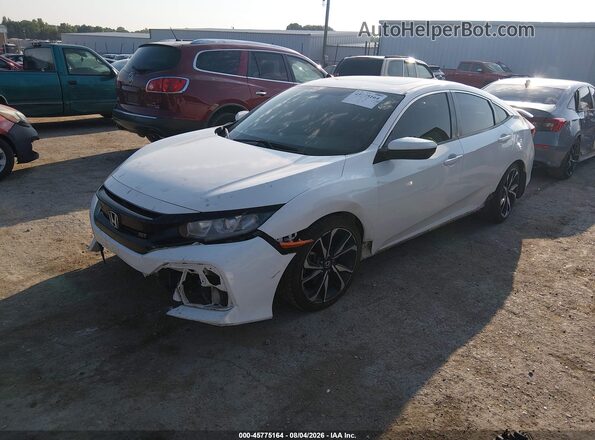 2HGFC1E55JH707315 2018 HONDA CIVIC Белый Передняя левая четверть