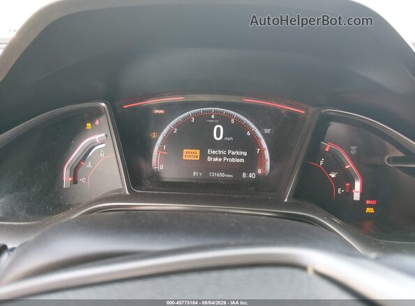 2HGFC1E55JH707315 2018 HONDA CIVIC Белый Вид задних сидений