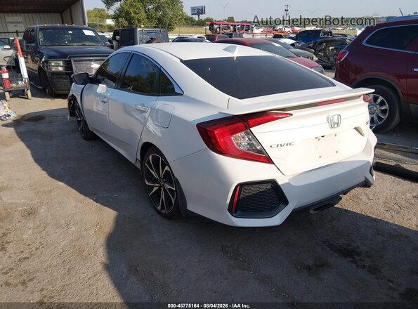 2HGFC1E55JH707315 2018 HONDA CIVIC Белый Задняя левая четверть